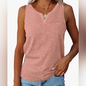 NWOT Womens Notch VNeck Tank Top